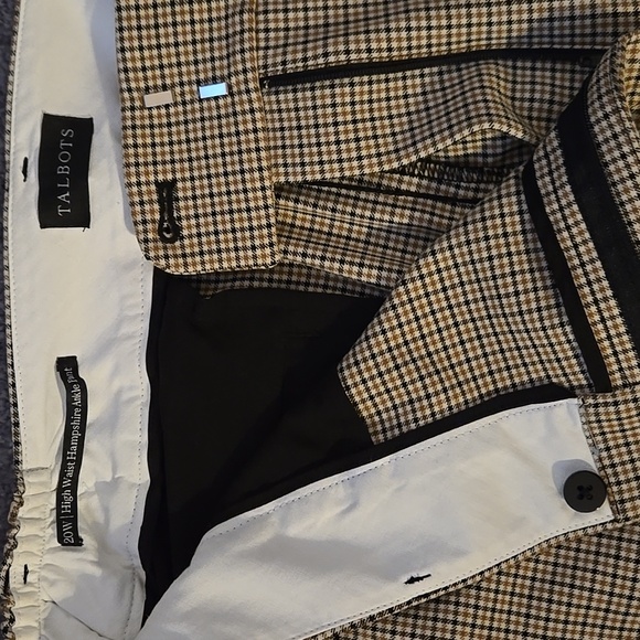 Size 20W Plaid Pants by Talbots - Picture 3 of 9